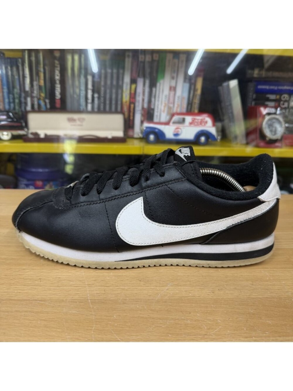 Nike Mens Cortez '72 OG Basic Black & White Sneakers Shoes Size 9